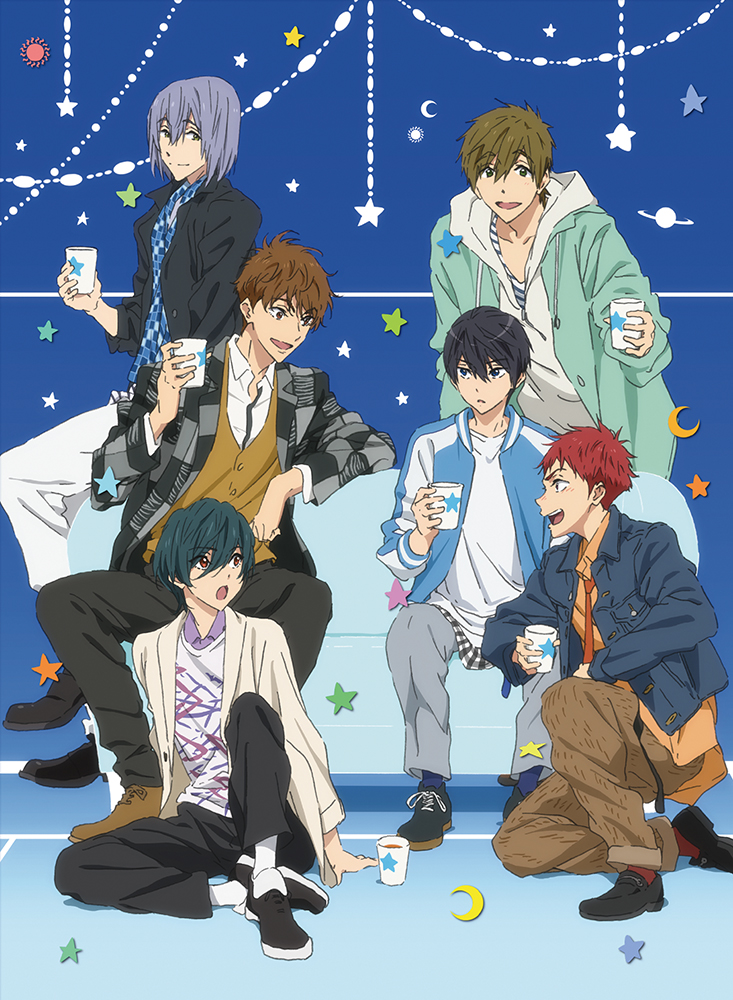 Free! 岩鳶中学水泳部 記録会お疲れ様パーティー 缶バッジ 映画 ハイ☆スピード！―Free！ Starting Days―」スペシャルイベント 岩