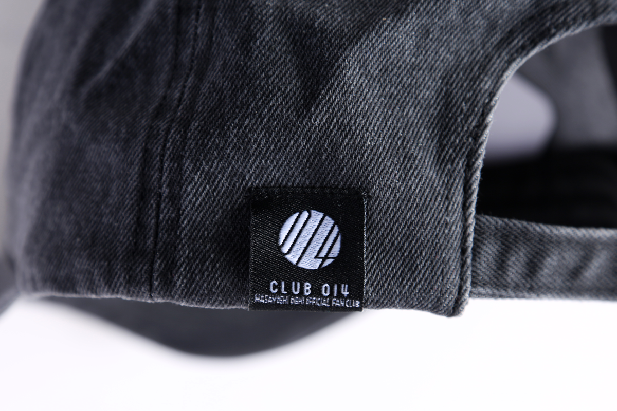 CLUB014限定】ブラックデニムキャップ（ステッカー2種付き）（オーイシ